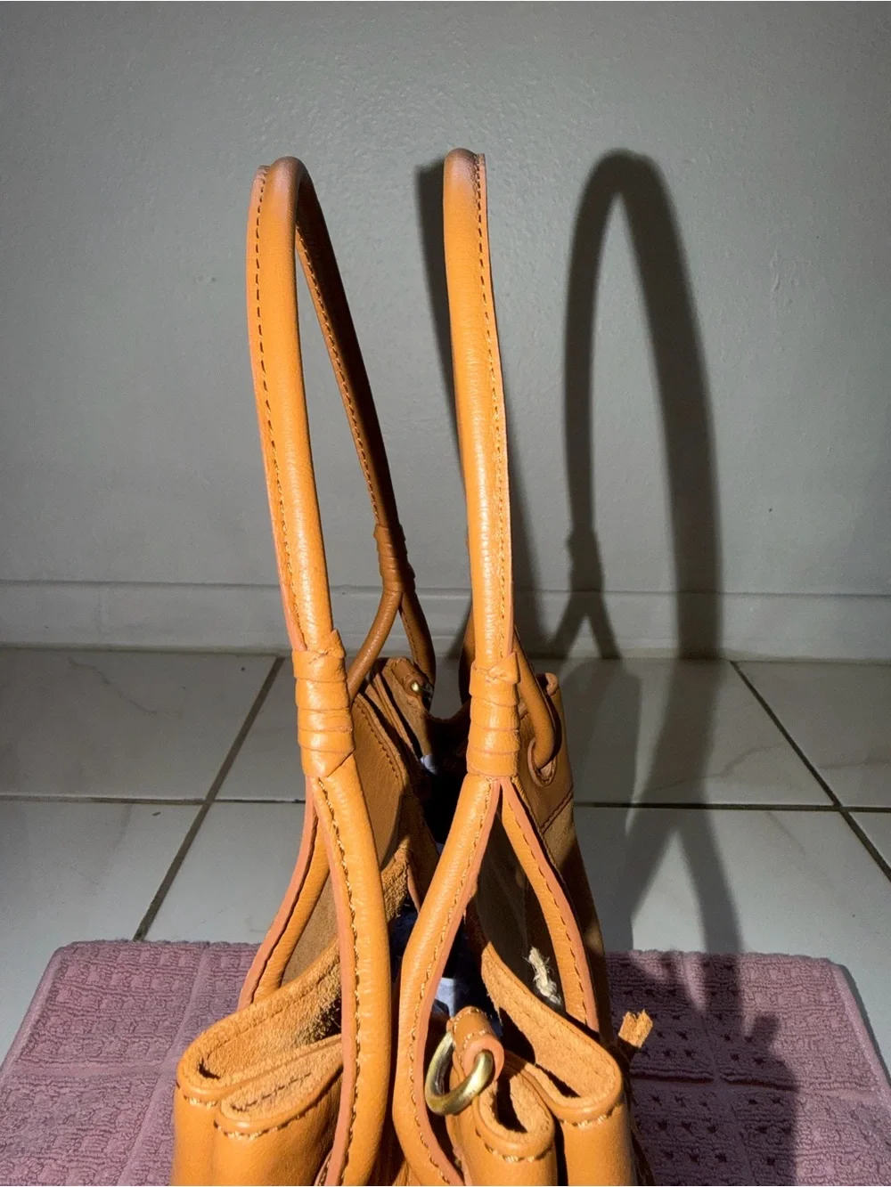 Genuine Suede Shoulder Bag – New with Tags - Picture 5 of 11